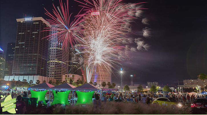 fireworks for Tampa Bay Margarita Festival 